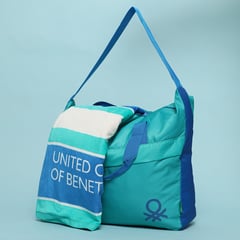 BENETTON - Bolso + Toalla De Playa 100% Algodón