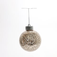 MICA - Bola árbol navidad glitter dorada 8cm