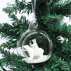 MICA - Adorno Árbol bola burbuja osos navideños