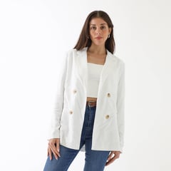 ELLE - Blazer Lino Mujer