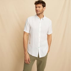 LA MARTINA - Camisa Manga Corta 100% Lino Hombre