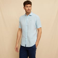 LA MARTINA - Camisa Manga Corta 100% Lino Hombre