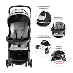 YAMP - Coche de Paseo Bebé Mecedora Logan