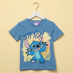 DISNEY - Polo Niño Manga Corta Algodón Lilo Y Stitch