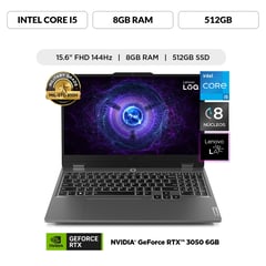 Gamer Intel® Core i5 RTX3050 8GB 512GB SSD LOQ 12° Gen 15.6" FHD 144hz