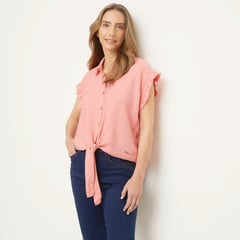 NEWPORT - Blusa Manga Corta Mujer