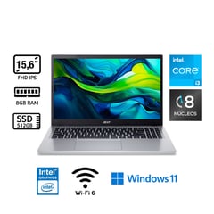 ACER - Laptop Acer Intel Core I3 8gb 512gb Ssd Aspire Go 15 12° Gen 15.6"