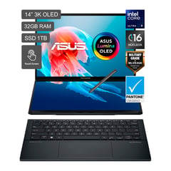 ASUS - Laptop Intel Core Ultra 9 de 16 núcleos 32GB RAM 1 TB SSD Zenbook DUO 14" 3K OLED