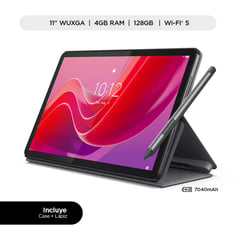 LENOVO - Tablet Tab M11, MediaTek Helio G88, 4GB ram, 128GB eMMC, 11" wuxga, Folio case + Lapiz