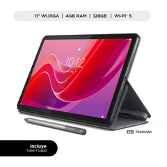 LENOVO - Tablet Tab M11, MediaTek Helio G88, 4GB ram, 128GB eMMC, 11" wuxga, Folio case + Lapiz