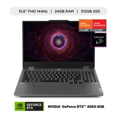 Laptop Loq, AMD Ryzen 7 7435HS, 24GB ram, 512GB ssd, Nvidia rtx 4060 8GB, 15.6" Fhd