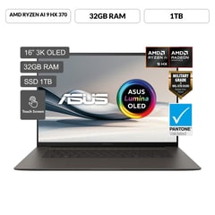 ASUS - Laptop AMD Ryzen AI 9 HX 370 32GB 1TB SSD Zenbook S 16 16" 3K OLED