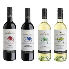 Zonin - Pack Ventiterre: Chianti, Merlot, Soave y Pinot Grigio 750ml