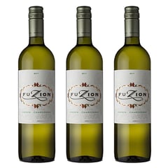FUZION - Vino Tinto Chenin Chardonnay 750ml x 3 Botellas
