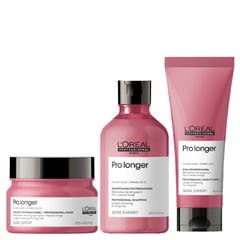 LOREAL PROFESSIONNEL - Rutina Prolonger Para Un Cabello Más Largo: shampoo 300ml + acondicionador 200ml + mascarilla 250ml