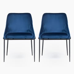 MICA - Set x2 Sillas de Comedor Malu Azul