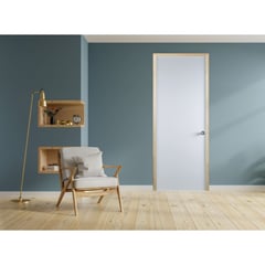 DIMFER - Puerta Interior Lisa 65x207cm Blanco