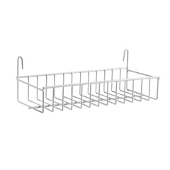 HORDEX - Canasto Organizador de Cocina 27x11x6cm Blanco