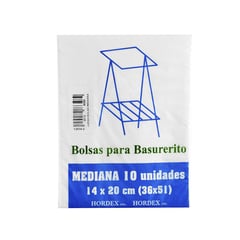 HORDEX - Set 10 Bolsas de Basura 51x36cm