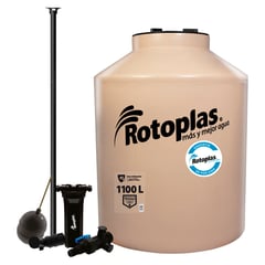 ROTOPLAS - Tanque de agua Arena 1100 L + Accesorios