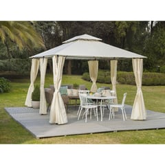 JUST HOME COLLECTION - Pérgola Blanca 3x4m Airvent/Cortinas