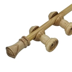 METALHSA - Set cortinero madera natural 19mm 2m