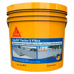 Impermeabilizante para Techos y Coberturas Sikafill Techo-5 Gris x 4L