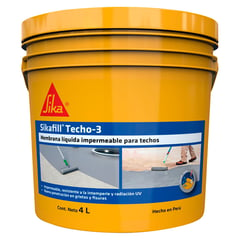 Impermeabilizante para Techos y Coberturas Sikafill Techo-3 Gris x 4L