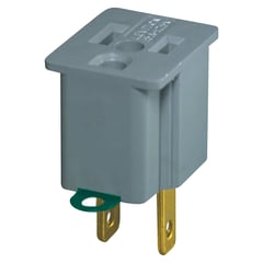 LEVITON - Adaptador 3 a 2 Color Gris