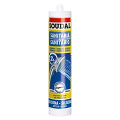 SOUDAL - Silicona sanitario 300 ml transparente