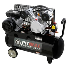 PITBULL - Compresor De Aire 2.5HP 50 Lt Profesional