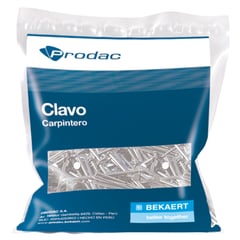 PRODAC - Clavo Carpintero con Cabeza 2 1/2' x 13 mm. 500 gr.