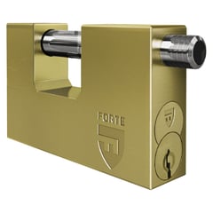 FORTE - Candado Jumbo Anti palanca J- 100 mm. Dorado