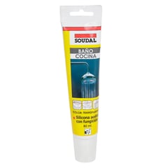 SOUDAL - Silicona baños y cocinas 82 ml transparente