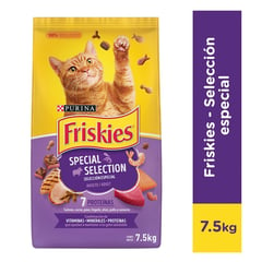 FRISKIES - Adultos Croquetas para Gatos 7.5 kg Pollo, Pescado