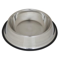 ACCECAN - Plato de Acero para Mascota Raza Extra Grande Color Gris