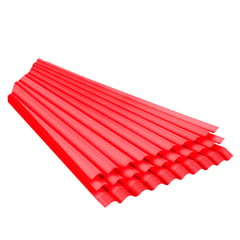 FIBRAFORTE - Techo Polipropileno 1.1x3mx0.9mm Ecotec Rojo