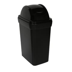 BASA - Papelero Ahorra Espacio Bodeguita 35L Negro