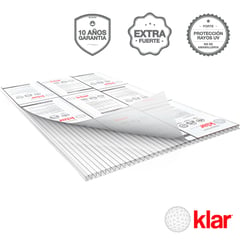 KLAR - Techo Policarbonato Alv Transparente 1.05x2.9mx6mm