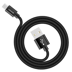 USAMS - Cable USB Tejido Micro 2m Negro