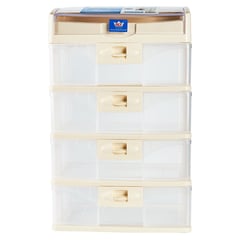 REYPLAST - Organizador de Escritorio 4 Niveles Beige