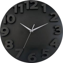 JUST HOME COLLECTION - Reloj 3D Go Negro 50cm