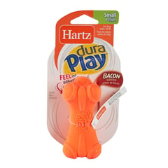 HARTZ - Juguete para Perro Hueso Látex Naranja 4x8.5x4cm