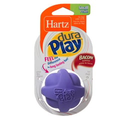 HARTZ - Pelota Aroma Tocino para Perro Látex 6x6x6cm Colores Surtidos