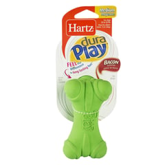 HARTZ - Juguete para Perro Hueso Látex Verde 6.5x11x6.5cm