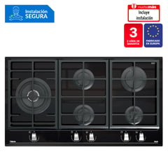 TEKA - Cocina Empotrable a Gas 5 Hornillas GZC 95320 XBB Negro