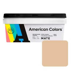 AMERICAN COLORS - Pintura American Latex Mate Almendra 1GL