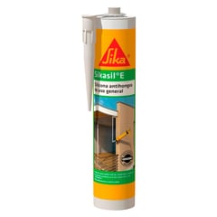 SIKA - Silicona Acética Para Puertas Y Ventanas Sikasil E Negro x 280ml