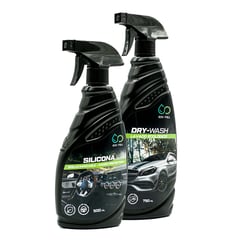 ECO-FULL - Kit de Limpieza para Auto Silicona 500 ml + Drywash 750 ml