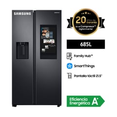 Refrigeradora 685 Lt Side by Side Family Hub RS27T5561B1 Negro